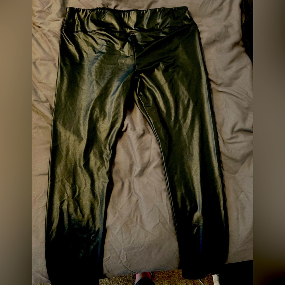 Faux leather leggings
